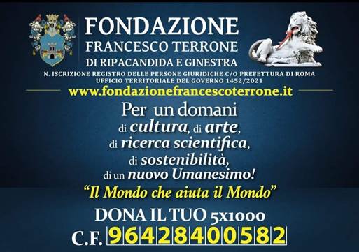 Dona il 5X1000 alla Cultura –  Sostieni la Fondazione Francesco Terrone