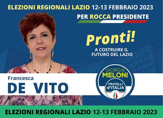 Per Rocca Presidente – Pronti a costruire il futuro del Lazio