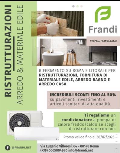 Una nuova realtà nel Faro Frandi: Aria condizionata, Ristrutturazioni, arredo e materiali edili