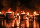 VIDEO – 22 barche in fiamme nel porto di Medolino in Istria: le immagini del rogo
